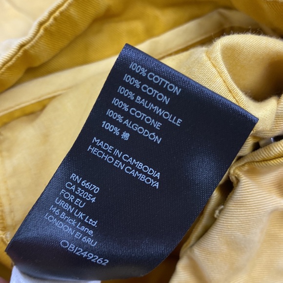 UO BDG Dani High-Waisted Yellow Chino Pant - Picture 10 of 11